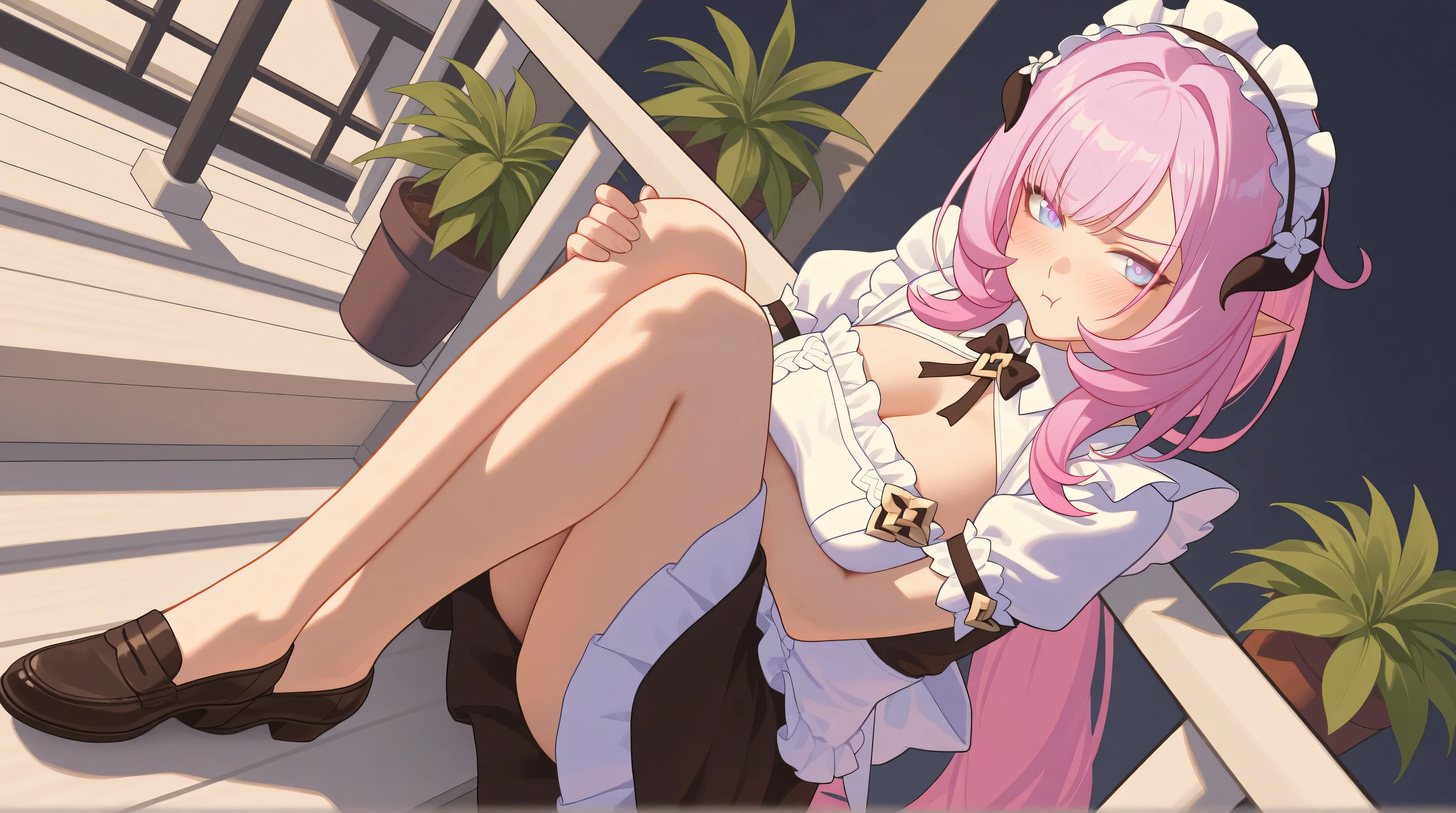 Young girl with pink hair, long twintail hairstyle, ((small bushy eyebrows)), wearing ta dress, loli(Zankuro) drawing style by zankuro artist, Zancrow style, image uploaded in R34, in the mall, flirty smile , suddenly having sex in public, ((doggy style sex)), ((public sex in a restaurant)) naked ass in the male crotch, perfect anatomy, young boy fucking her