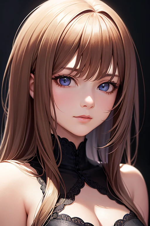(8k, ultra high resolution, best masterpiece, Highest quality:1.2), Extremely detailed, thorough resolution, (realistic, realistic photo: 1.37), Portrait, Focus on eyes, high definition RAW photograph, professionally arrested, high definition and beautiful, UHD 8K Image photo, Volumetric Lighting, Soft Light, frank, Professional photography, highly detailed beautiful girl, Ultra detailed and delicate face, (Finely defined eyes), Extremely detailed eyes, Precise shape nose, expressive lips, fine texture skin, (HD skin:1.2), The fingers were neatly outlined, Every feature is meticulously displayed, one story, (20:1.2), Twenty generations, cute girl, Brown hair, Long straight hair, shiny amber eyes, Red lips, perfect anatomy, HD background is not blurred, particle, realistic, Amazing details, 8k Ultra HD, high quality, CG unity, C4D render, 3D rendering