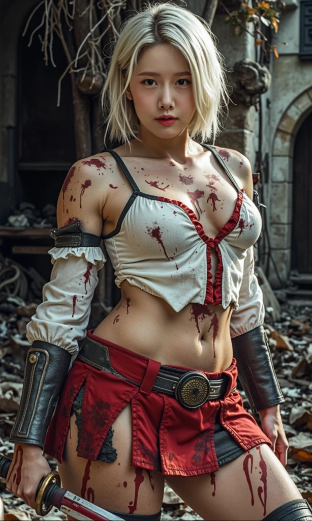 8k, best quality, real picture, intricate details, ultra-detailed, ultra highres, depth field,(photorealistic,realistic:1.2),masterpiece,photo of european girl, supergirl, (bruise, dirty, torn clothes, revealing clothes, blood:1.3), blue eyes, blonde hair, long hair, ripped cape, ripped pantyhose, superhero, solo, sun, blue sky,
best quality, realistic, photorealistic, (intricate details:1.2), (delicate detailed), (cinematic light), clear line, sharp focus, realistic face, detailed face,
unity 8k wallpaper, ultra high res, (photorealistic:1.4), looking at viewer