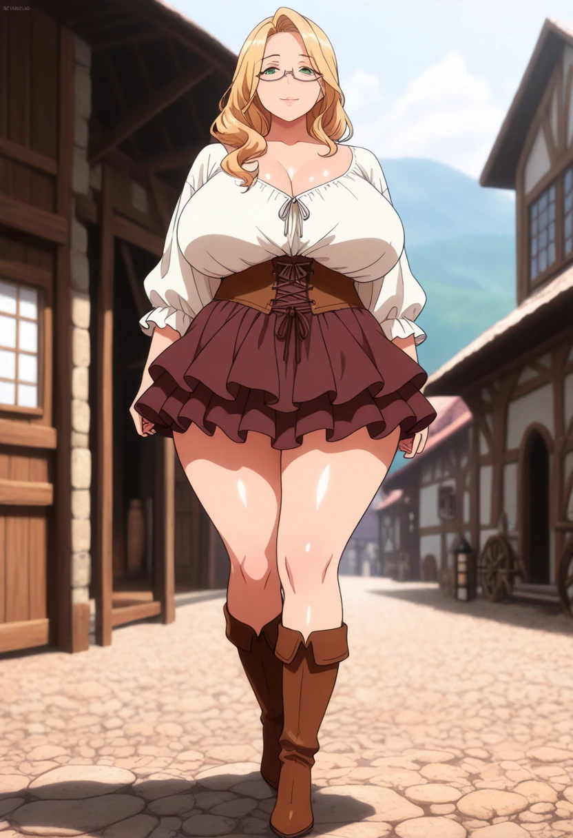 woman, ((Masterpiece, best quality)), full body view, sexy, bursting huge breasts, detailed skin, Anna from Frozen clothes, highly detailed, cinematic lighting, ultra realistic, blush, looking at viewer, anna, anna from frozen, princess, disney, brown hair, long hair, portrait, outdoor, snow, cleavage, large breasts, wide hips, full body view, tall,
skirt, miniskirt, microskirt, pleated skirt, thighs,
