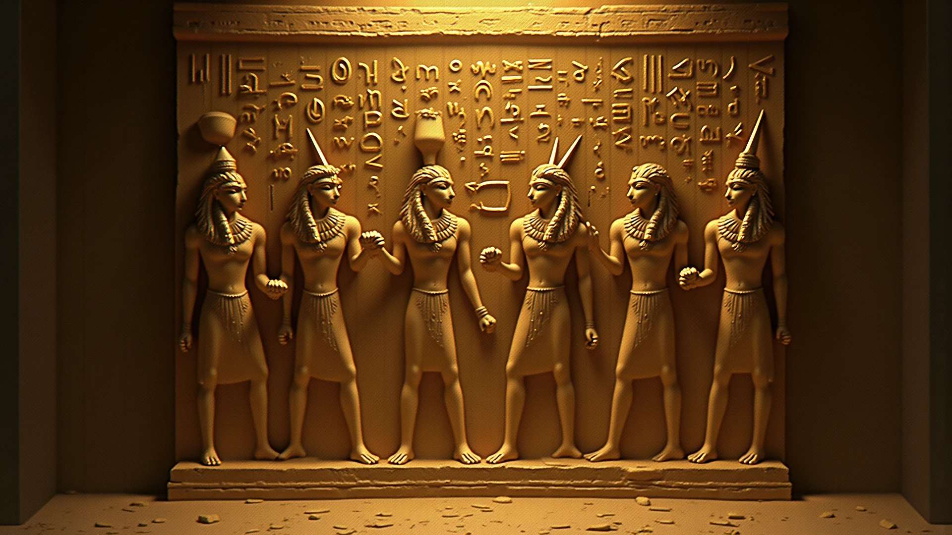 The Egyptian man was covered in small people wearing various forms of black., In the form of detailed atmospheric portraits, Indigo and Bronze, Made from all of the above, social media portrait photography, exquisite texture, disrupted, emotional expression,