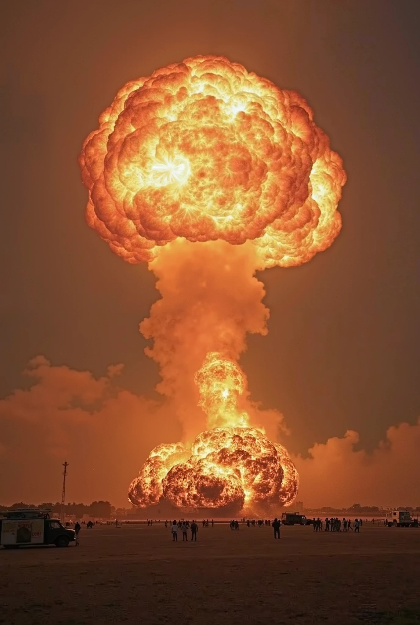 UHD, 4k, ultra detailed, cinematic, a photograph of <lora:cinematic explosion style 1.5:1.2>
a large explosion of yellow and red smoke cinematic explosion style, epic, beautiful lighting, inpsiring