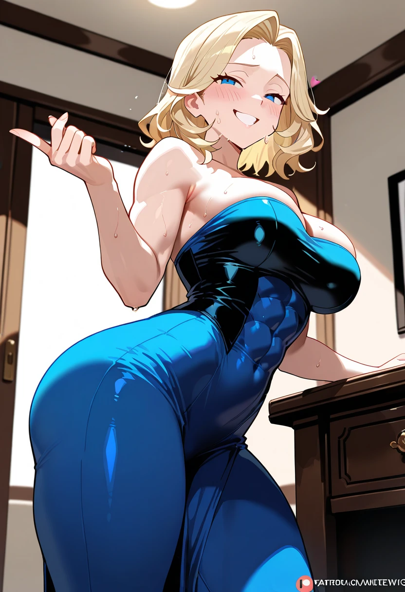 girl tickled sideways, 1 girl,Big Breasts, smile, Laughter, Are standing, Underarm, grab, tickle,Research Room,saliva,blush,Sweat,Please open your mouth wide,blonde,ponytail,Green leotard,High leg cut,close your eyes,