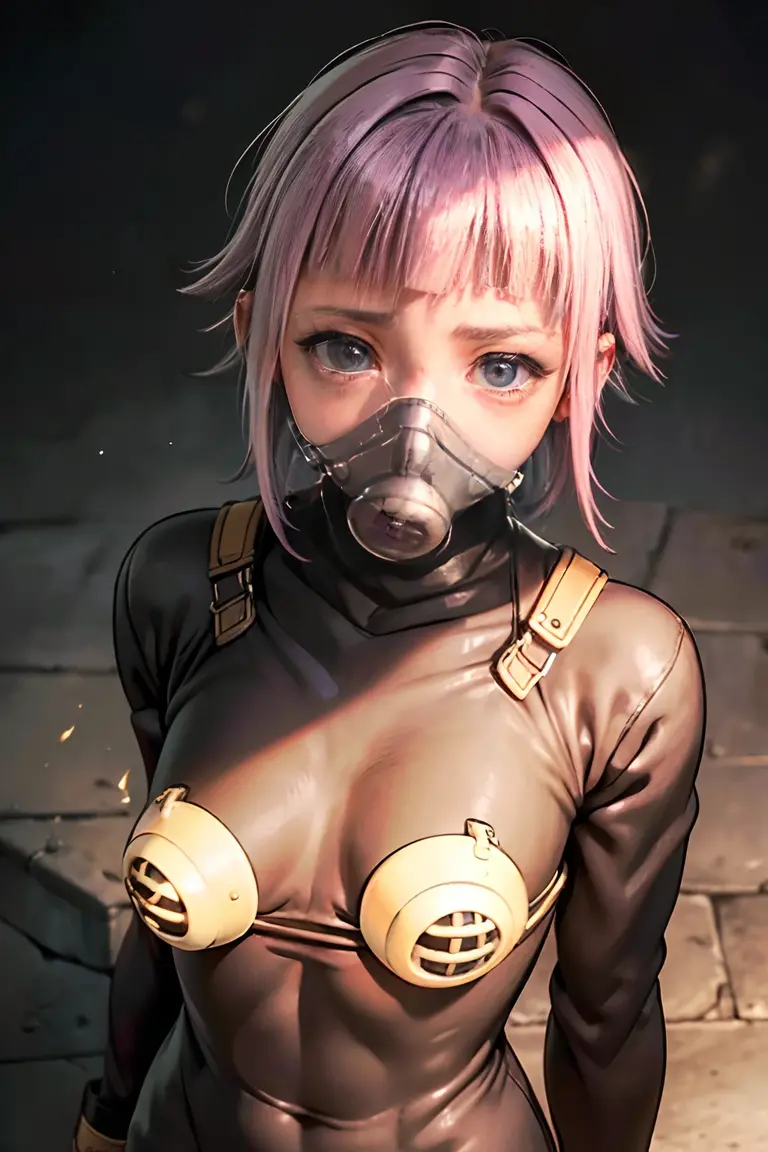 Que tengas ropas militar de soldado de combate y tengo una mascarilla de gas ( and his eyes come out well formed also his face and his hands ( que tenga ropa militar (soldado de combate)2.5D Anime realista sus (por el Morado) Crona who is 17 years old who wears a military suit of combat soldier and has a gas mask that the eyes come out well formed that looks full body that only appears Crona that the eyes and face look malformed the eyes come out well formed