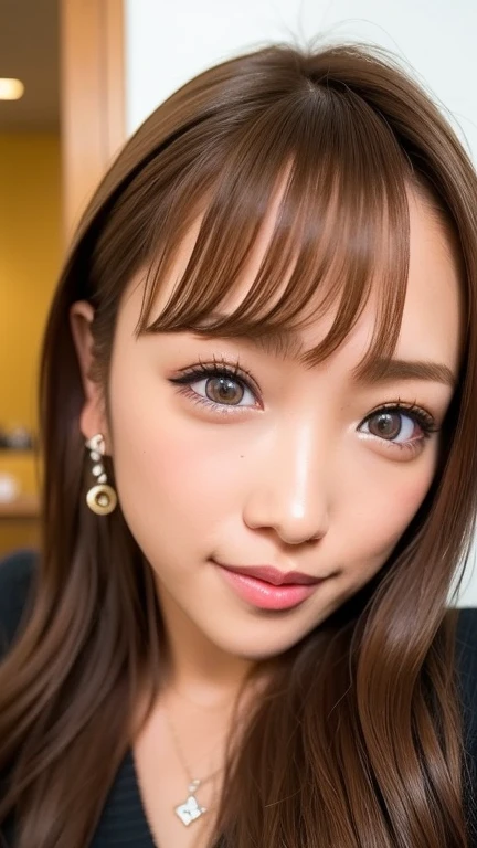 ((NSFW)),(from the front),((Tabletop, highest quality, High resolution, Hmph, Perfect Pixel,  4K, Hmph, Hmph))), One Girl, single, alone, Beauty、The whole body is visible、 ((Mid-wave hair, bangs, Brown Hair)), ((Brown eyes, Beautiful eyelashes, Realistic eyes)), ((Detailed face, Blushing:1.2)), ((Smooth texture:0.75, Realistic texture:0.65, Realistic:1.1, Anime CG Style)), (Ample breasts, Sticking out),Dynamic Angle, Perfect body,  ((White lace high leg string bikini)), School stairs、(Looking up from the bottom of the stairs)、A very embarrassed and flustered smile, 