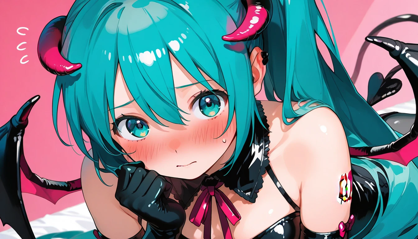 (Highest quality:1.2, Very detailed, Latest, Vibrant, 超High resolution, High Contrast, masterpiece:1.2, Highest quality, Best aesthetics), (((1 girl))), Carefully drawn oral cavity, Beautiful female mouth, Beautiful teeth alignment, Detailed depiction of the back of the throat, Glossy lips, Rouge, Stick your tongue out, Oral mucosa, saliva, (Close-up of the mouth:1.1, Front view), Off the shoulder, Beautiful décolleté, Obscene, Foster a sense of inferiority, Obscene eyes, Lewd smile, hatsune miku, Aqua Eye, Aqua Hair, bangs, whole body, Hair between the eyes, Long Hair, Twin tails, very Long Hair, Professionalism, Bright colors, High resolution, correct perspective, (Soft focus throughout).