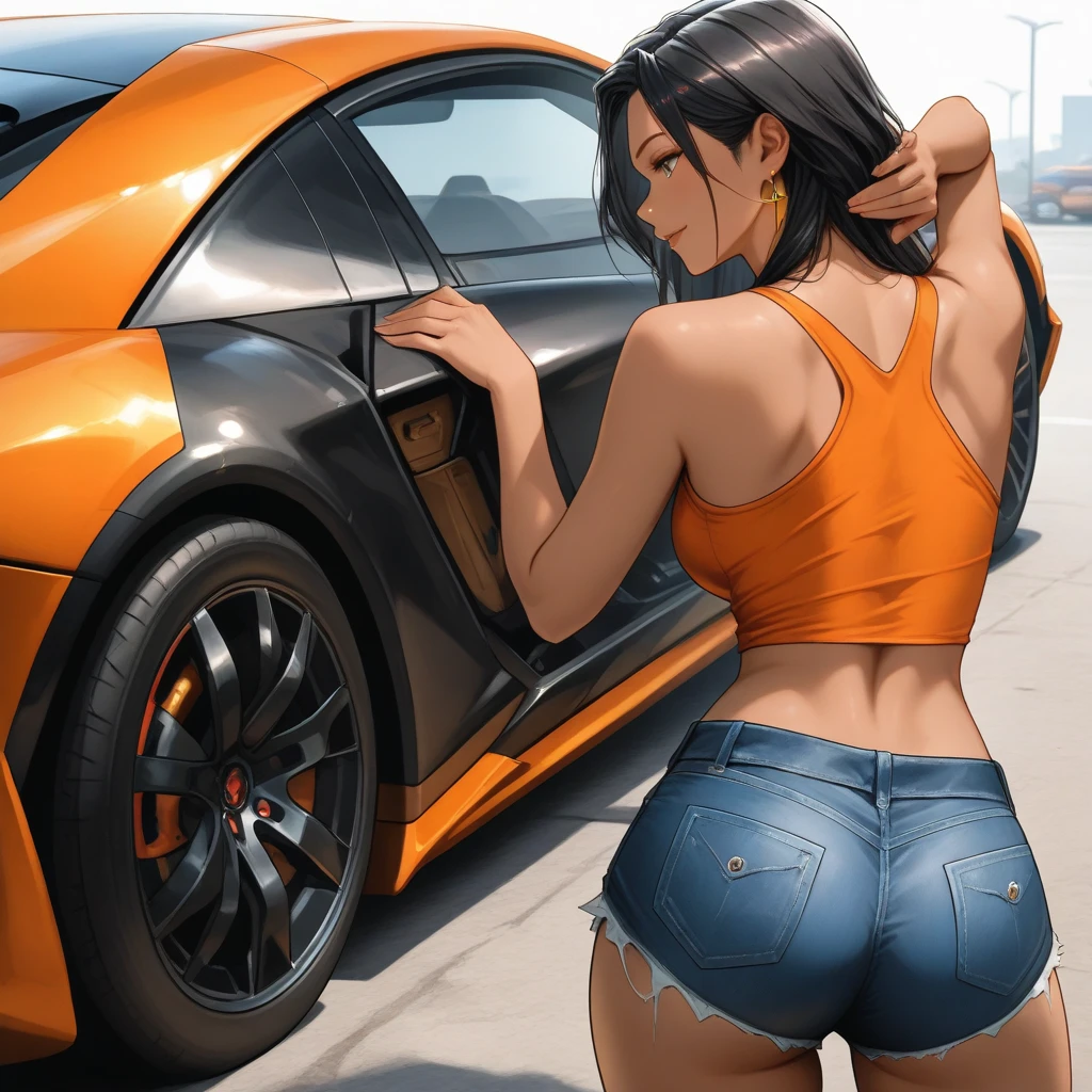 (from back:1.5,from below:1.5),,((perfect anatomy,realistic:1.3,RAW Photography:1.3,masterpiece、highest quality、Ultra - High resolution、High resolution、Highly detailed CG、8K)),cowboy shot,1 female,solo,18-year-old、high school girl,18-year-oldの美女,Japanese,((beautiful detailed face and eyes:1.3,big gorgeous eyes:1.3,gray eyes,profile)),black hair,long bob hair,(center parted hair,forehead),shy,shy,tears,(medium breasts,slender body,small head:1.3,skinny),((oily skin)),(gleaming skin,shiny skin,ass),(white oversized shirt,Bare legs,White panties,camel toe,Stick out your butt and show it off,kneeling,spread legs:1.5),Sneakers、on street,Tokyo、