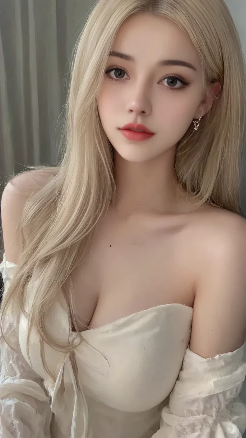 (masterpiece, best quality:1.2), 1 girl, alone, ((off shoulder clothes)), deep in wonderland,The moonlight falls like water,foggy room,The figure of the heroine is vaguely visible,Just like the fairy in the painting,Slender sexy legs,very nice legs,Exposes a sexy,big breasts,美丽而又带着一丝mystery的色彩。Her face is beautiful and delicate,Like finely carved jade,Showing otherworldly beauty。Picturesque eyebrows,The waves in my eyes are like twinkling stars,Show the light of perseverance and wisdom。The bridge of the nose is straight,Lip color like cherry,The slightly raised corners of the mouth reveal confidence and calmness。her face is chiseled,Skin as fair as jade,Reveal a healthy glow,Just like fairies, She never eats fireworks in this world。Her makeup is light and delicate,Not too much embellishment,But enough to show her temperament and charm。Light-colored foundation brings out the transparency of the skin,A light eyebrow pencil outlines her perfect eyebrow shape,Eye makeup is eye shadow and eyeliner,Make her eyes brighter and more energetic。嘴唇涂上grace的口红,Adds a bit of charm and sophistication。她的衣服grace别致,Clothes fluttering,It seems like it will be blown up by the wind at any time,drifting into the distance。既不失grace,Also showed off her extraordinary skills。Swinging with her movements。Her hair is tied back casually,Secure it with a hosta,A few strands of hair flutter gently in the wind,Adds a bit of softness。Her figure is looming in the fairyland,宛如一道big breasts美丽的风景线,Attracted everyone's concern。She seems to be a fairy in wonderland,big breasts美丽、grace、mystery、and full of power。