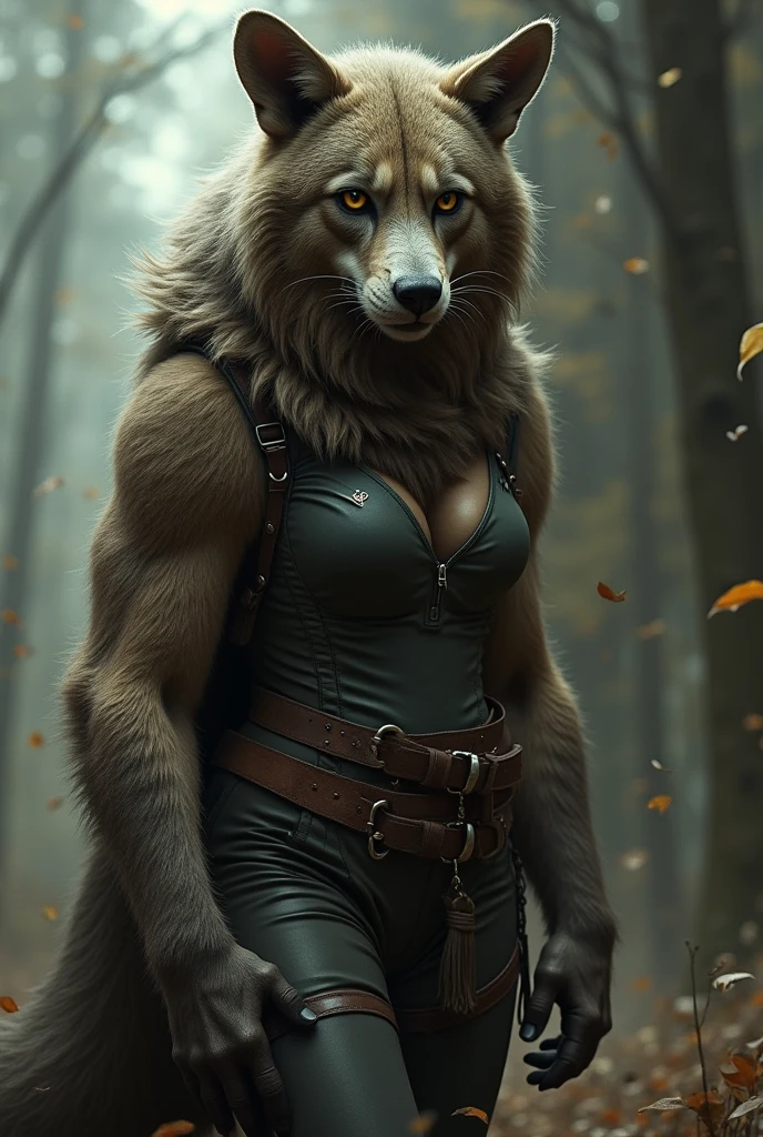 full body shot of a beautiful werewolf girl, cinematic lighting, reflections, HDR, 8k resolution, cinematic film still, smooth, sharp focus, photorealistic, cinematic, detailed, high-quality, intricate