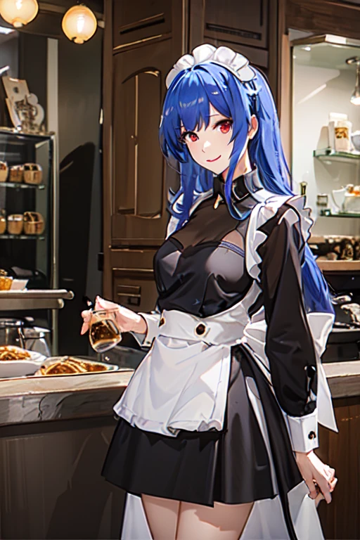 Cowboy shot, New Jersey \(Azur Lane\), Maid costume,
Fantasy atmophere, Caffe in the background,
HDR, (highly detailed face and eyes:1.2), Masterpiece, Best quality, intricate, highly detailed, 8k, Trending on artstation,
<lora:Gabachek_New_Jersey:0.6>