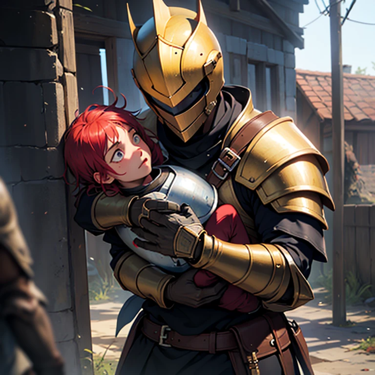 Solo:1.3, detailed armor, ((gold armor):1.2), (gold:1.2), nice hands, perfect hands,
a highly detailed realistic girl, cute, cute round face, puffy cheeks, adorable, human, shy, blushing, (happy:1.2),
portrait, face close-up, smile, symmetrical face, long hair,
detailed skin, detailed eyes,
vivid colors, cinematic hard lighting, realistic shadows, detailed textures, dynamic lighting, cgi,
large ((blue eyes):1.1), (glowing eyes), pink hair, flaming hair, glowing hair,
neon highlights, neon armor, glowing armor,
blood on face, bloody,
jewel in armor,
burning city,
AS-Younger,
<lyco:GoodHands-beta2:1.0>
<lora:add_detail:1>
<lora:MechaArmor:0.8>