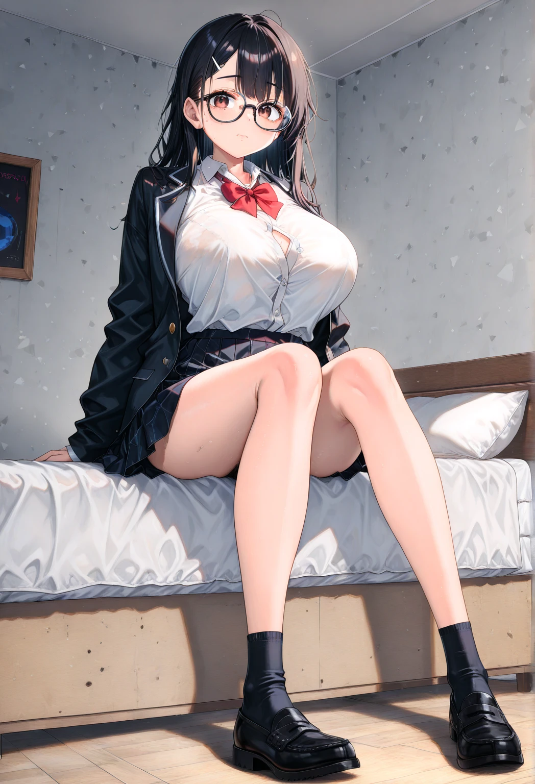 There is a woman sitting cross-legged on the windowsill, wearing white lace lingerie,White thong panties,a seductive smile,Beautiful woman squatting, Seductive girl, フォトリアリスティック, realistically, beautiful and charming woman, giantess art, Girl squats, highly detailed giantess shot, Realistic girl rendering, beuaty girl, Realisticstyle