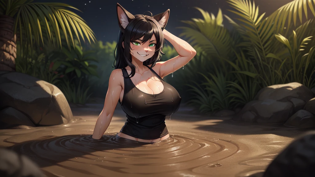 anime style, best possible, suny ďay, forest, lake
naked thin fox furry Japanese fox furry woman, small breasts and well-defined nipples,
She is in a doggystyle position, arms extended on the floor, head on the floor, bare butt sticking up, knees bent on the floor, legs open showing her butt and anus and also her vagina, very detailed, sensual look