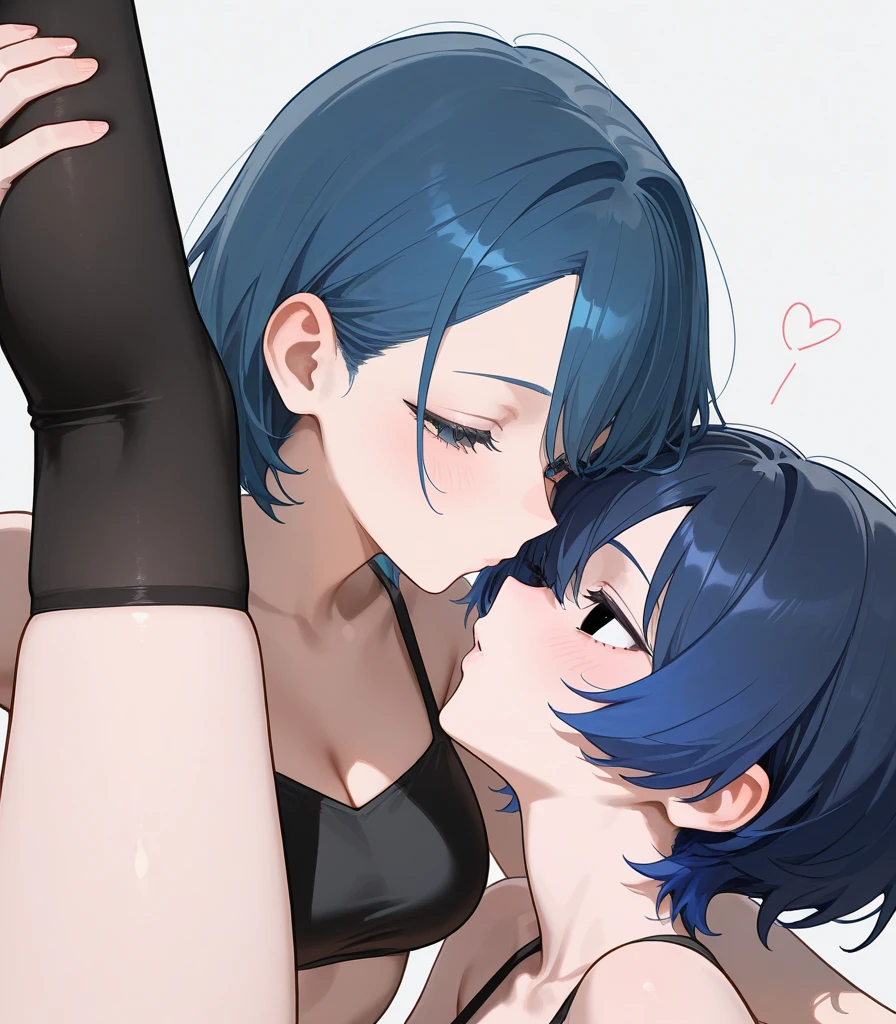 Anime sex art of two girls with their hands up, On pixivトップ評価, Naughty, Naughty anime style, Exposed arms, Naughty style, Zero-chan, On pixiv, patreon content, Pubic Pose, Zero-chan art, Ahegao, Lesbian Art, High quality fan art, Detailed fan art, On pixiv人気