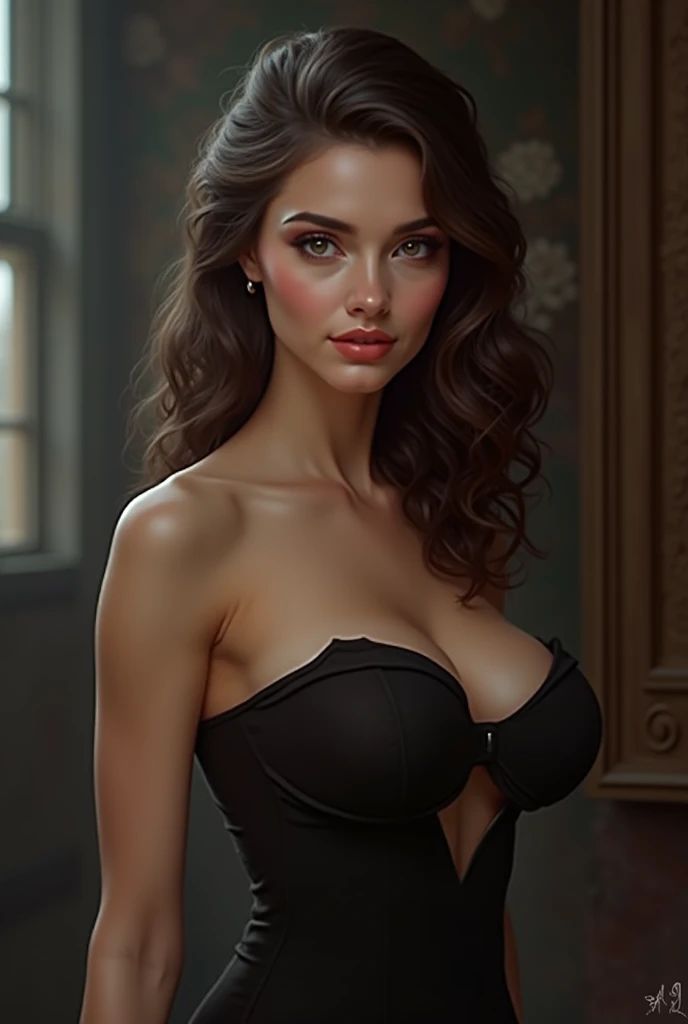 Hot and busty woman