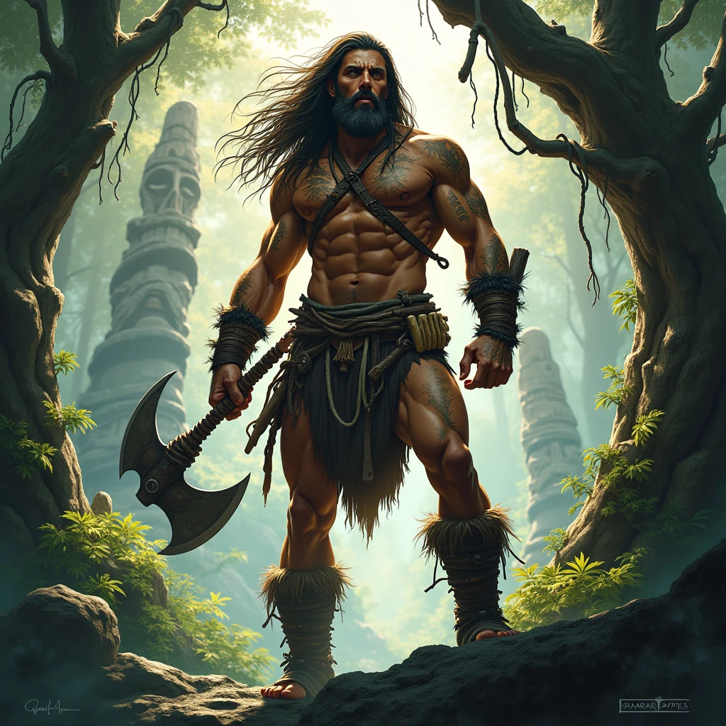Barbarian from coc naked cock