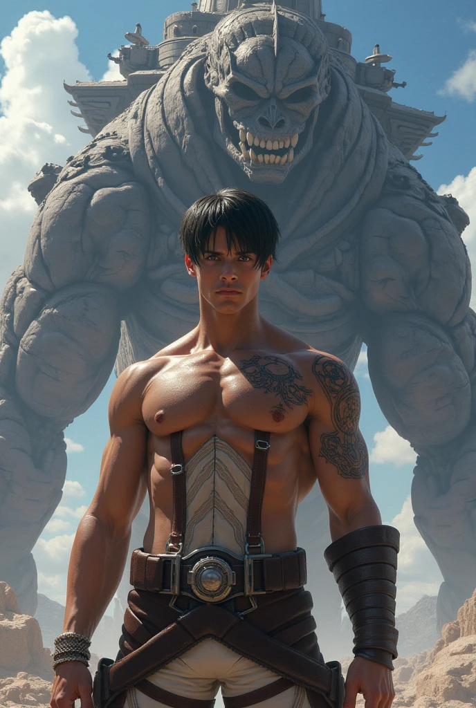 beautiful detailed portrait of Son Goku, in instinct superior highly detailed and realistic, epic landscape background, dramatic lighting, cinematic composition, vibrant colors, unreal engine, 8k, masterpiece, photorealistic, realistic hair and skin, muscular body, intense gaze, heroic pose, dramatic sky, cloud formations, mountains in the distance, lush vegetation, detailed texturesu