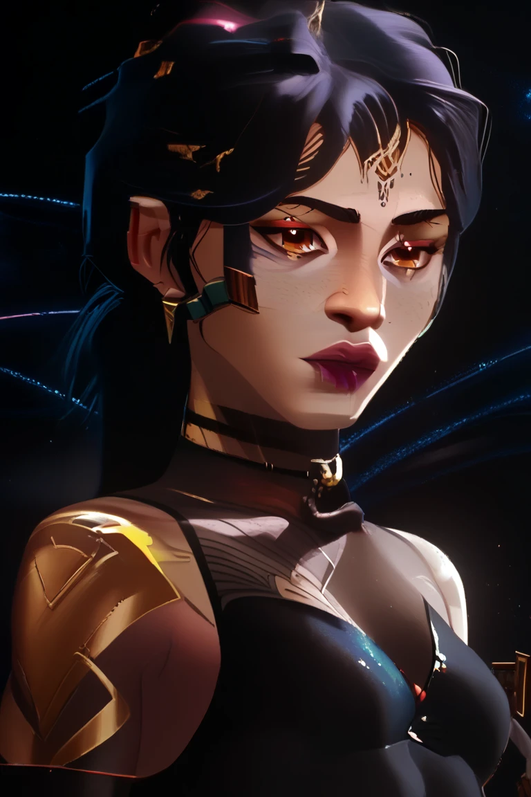 arafed woman in a white outfit with a large clock in the background, unreal engine render + a goddess, 8k portrait render, cinematic goddess close shot, unreal engine character art, loba andrade from apex legends, cinematic close-up bust shot, created in unreal engine 5, cinematic goddess shot, cgsociety 8 k, cgsociety 8k