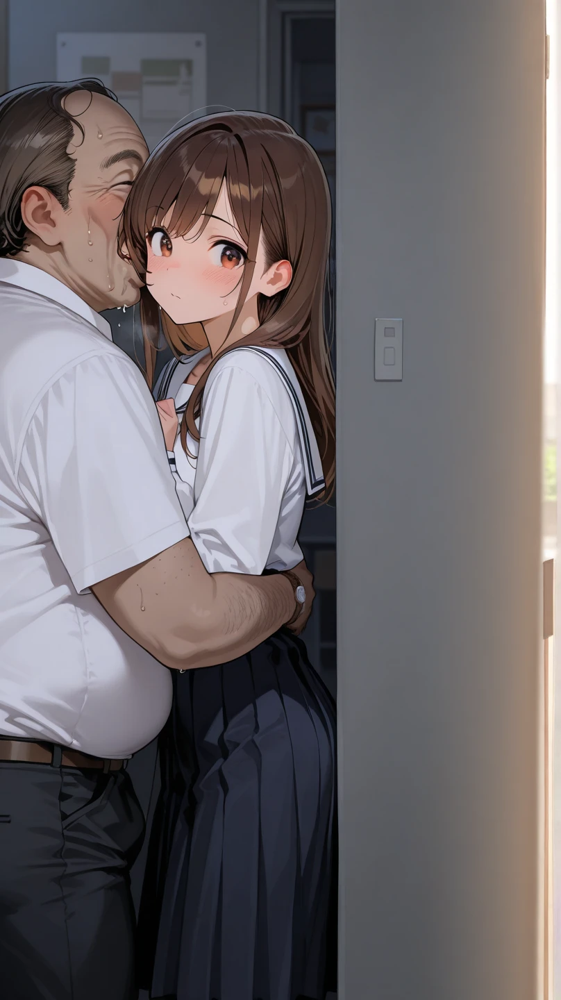 Your girlfriend's first kiss