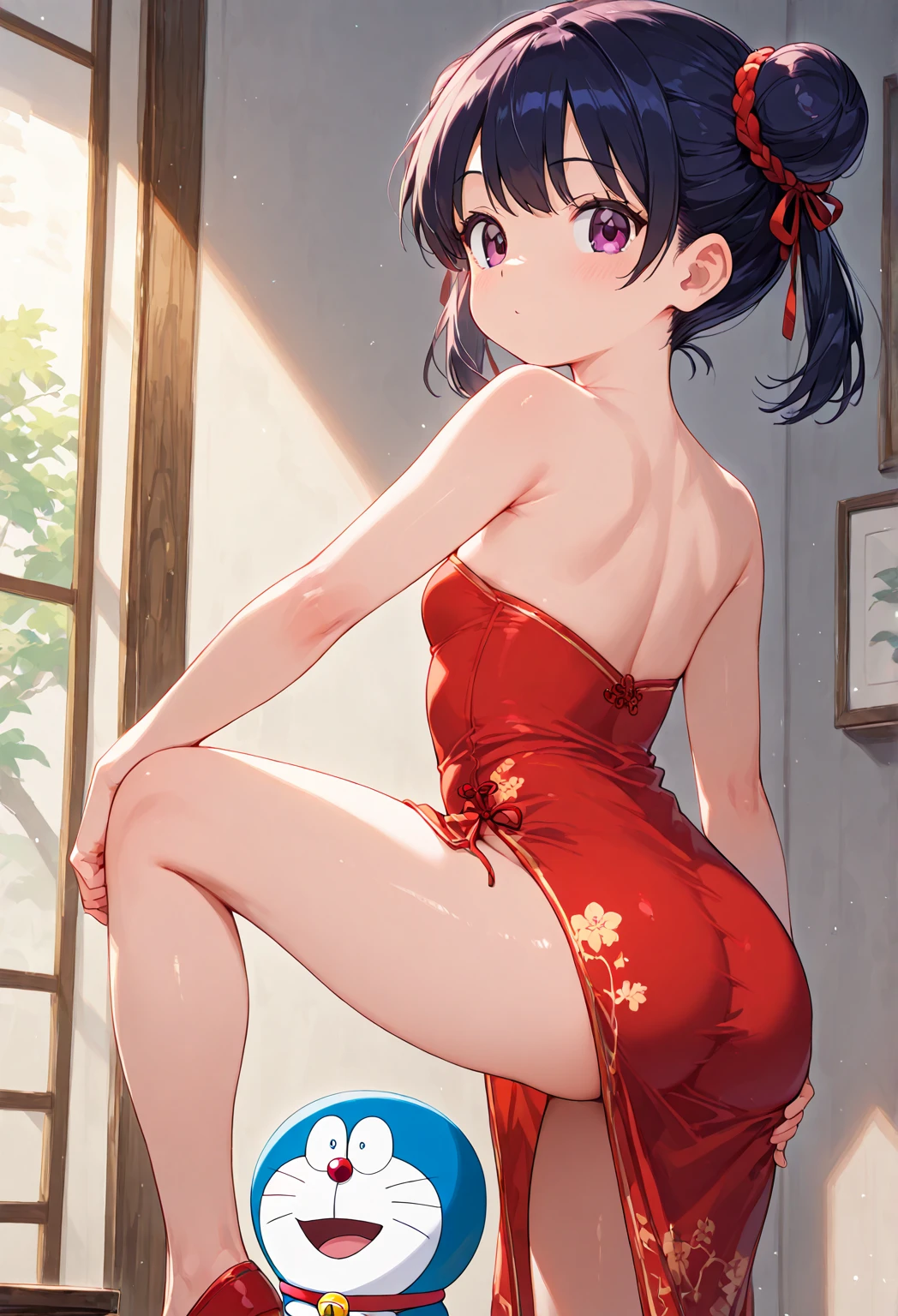 Completely naked