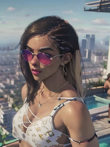 "Dua Lipa living in a favela in Rio de Janeiro. Hyper-realistic, detailed, RAW, photography, proRGB, 8k, exaggerated realism, realism, photo, perfection, masterpiece."
