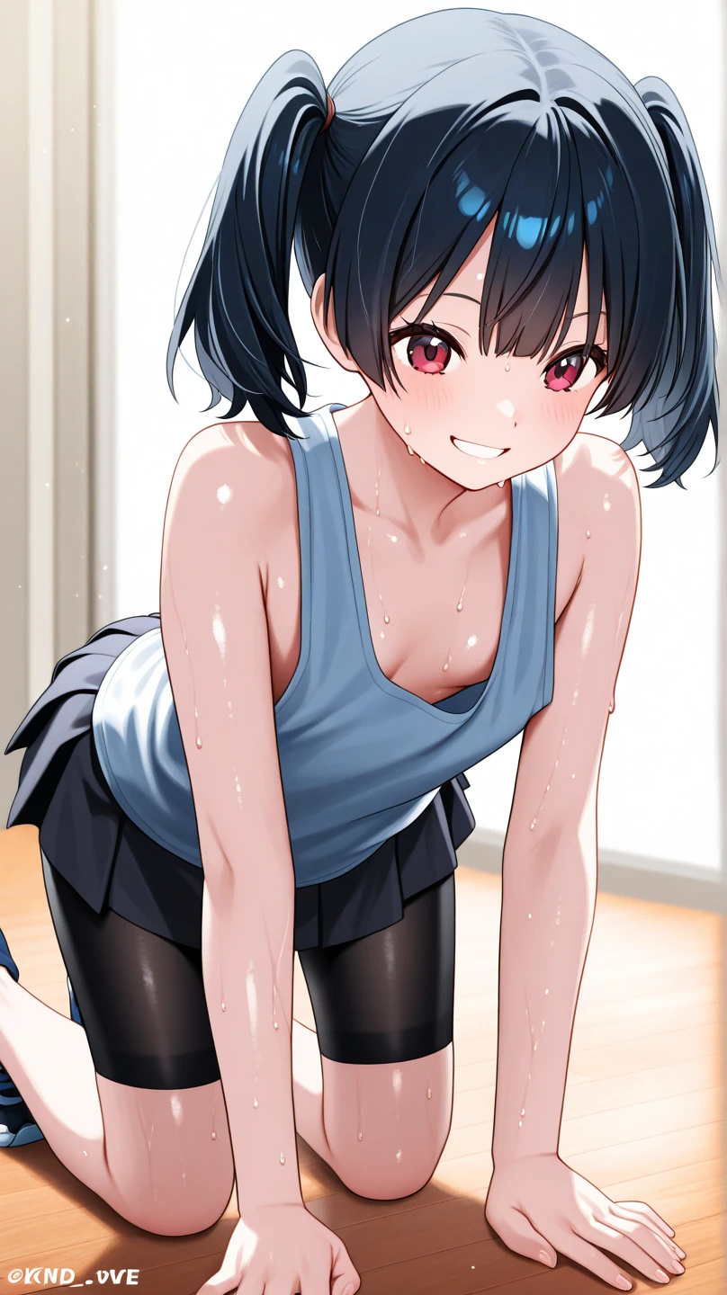 masterpiece, best quality, girls, 10yo, (petite), ponytail,
sad smile, open mouth, squatting, leotard lift, see-through, nipple slip, small breasts, pussy, (school gym:1.1),