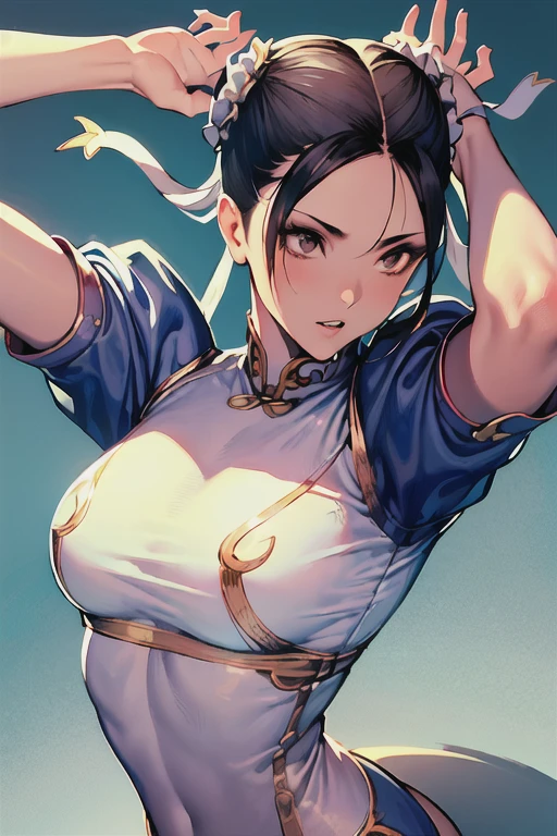 (masterpiece), (highest quality), (Super Detail), (Disheveled Hair), (shape), (One Girl), (whole body), (Stylishly decorated ninja costume), Leather Armlets, night、Standing in the hallway, The moonlight shining from behind her、Her body glows as if surrounded by an aura..., Dagger on hip, Japan with a sword on your back, Holding a kunai in the hand, Preparing to attack,arms up,armpits, armpits,sweat,sweaty,sweaty armpits,awesome armpits,sweating ,sleeveless,exhausted,tired, wearing arm bands,arms raised,very tired,sweating,arms raised,both arms raised,sweaty,red arm warmers,red arm bands,blue black face mask