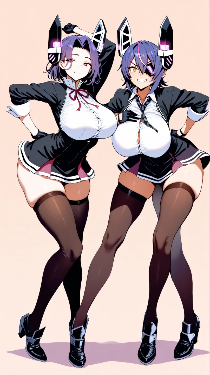 Black and white girl posing for photo, Anime Girls, Ecchi anime style, characters from azur lane, monochrome artwork!!, Ecchi style, pixiv 3dcg, Ecchi, at pixiv, Top Rated on pixiv, from the azur lane videogame, azur lane style, popular on pixiv, black and white manga style、in line、Four Girls、in group photograph、bunnygirl、Leotard、Rabbit ears