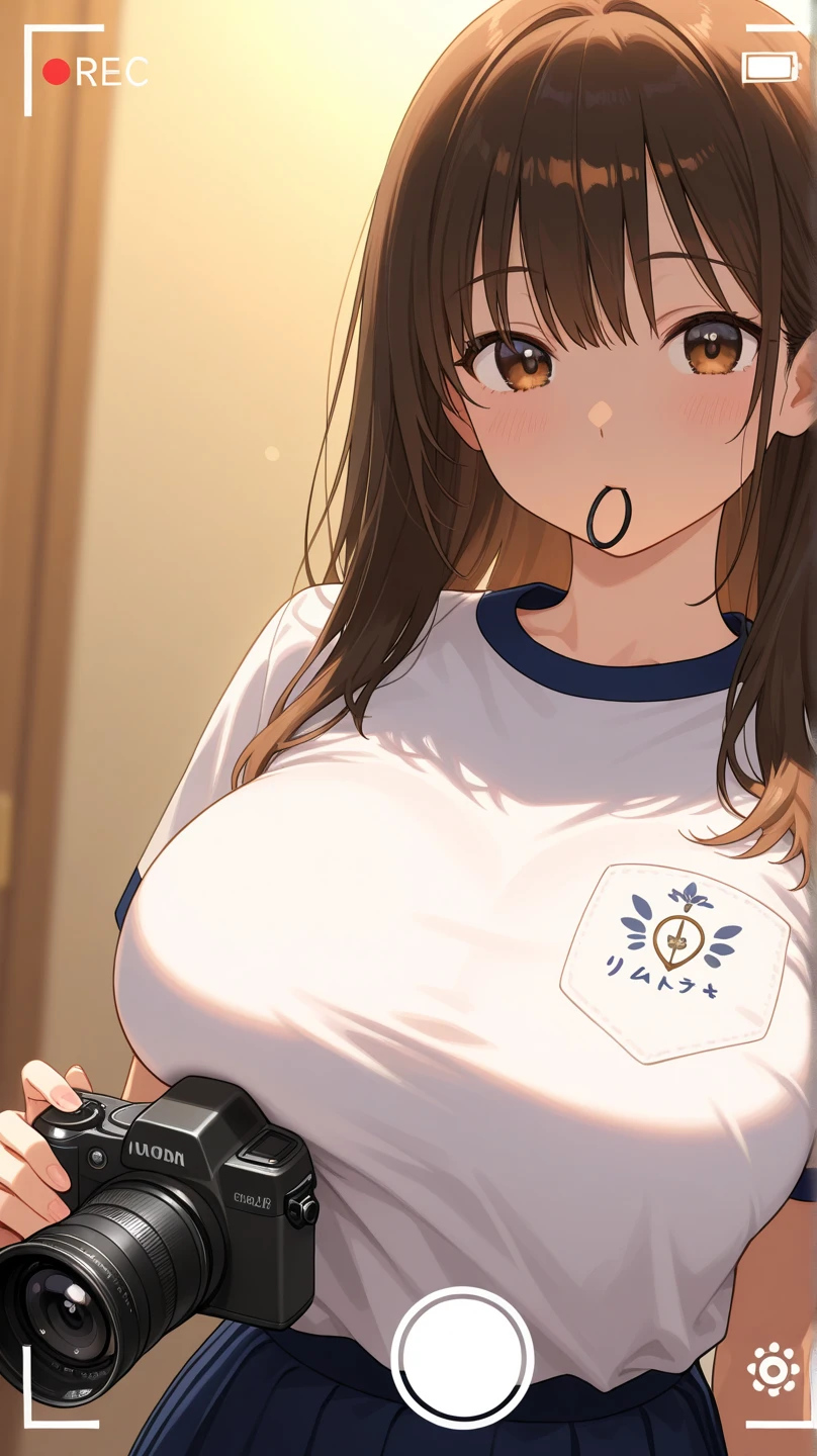 「highest quality、masterpiece、An illustration、very delicate and beautiful、very detailed、cg、8k wallpaper、wonderful、small details、masterpiece、最高の究極の芸術very detailed cg Unity 8k wallpaper」、japanese girl、(((huge breasts 1:1)))、(((Super Big 1:2)))、(((Pee)))、(((I can see your nipples)))、(((I can see your breasts)))、(((black hair)))、(((white t-shirt)))、(((smile)))