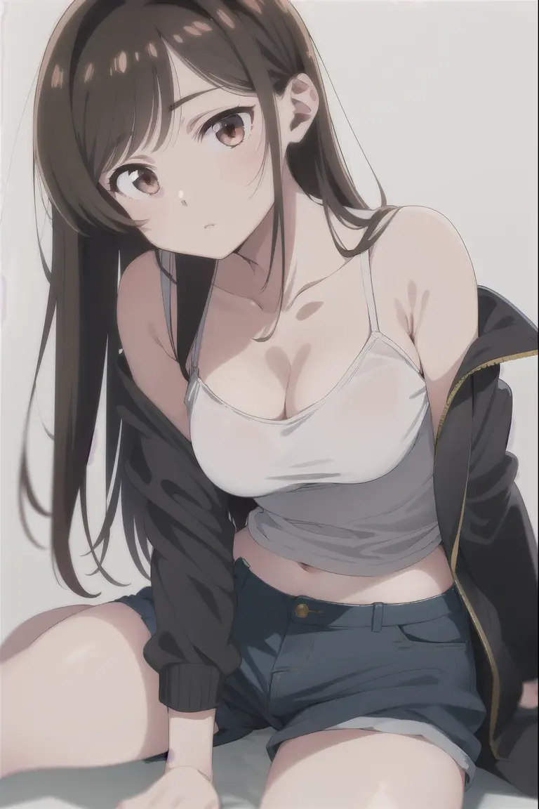 Mature women,chubby cheek,realistic skin ,realistic breast, saggy breast, nipple out,muted colours, cold lighting, pale white skin, mature women,black hair, long hair, (hair over one eye:1.4), Messy hair,straight hair,hair between eyes ,sleepy eyes ,beautiful,pucker lips,charm,pubic hair pussy,dense pubic hair, cute shy blush on