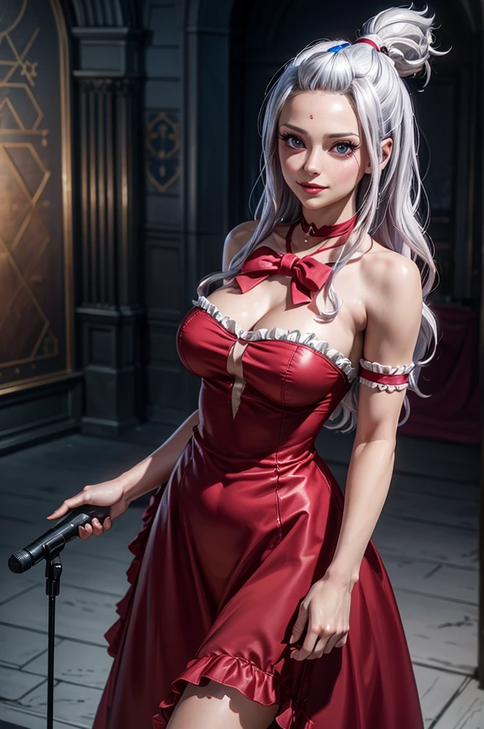 daenerys got wear red dress, tied up and restraint in prison, BDSM, bondage, ropes all over her body