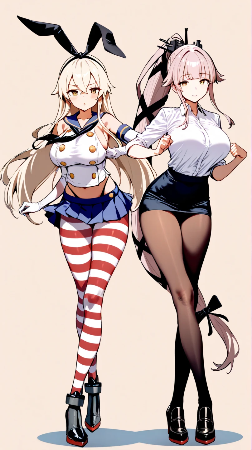 full-body, stand, side, pose for photo, pose(masterpiece, best quality:1.4), absurdres, highres, ultra detailed, beautiful, (secretary), (perfect face, detailed face, beautiful:1.3),(natural breasts, cleavage), collarbone, fingerless gloves, gloves,spaghetti strap top, black pencil skirt, tight, over the knee skirt, hat, elegant secretary outfit, thighhighs, thick thighs, thighs, multiple belts, More detailed 8K.motor irreal:1.4,UHD,La mejor calidad:1.4, fotorrealista:1.4, textura de la piel:1.4, obra maestra:1.8,obra-prima, mejor calidad, (detailed face features:1.3),(manos detailed)
