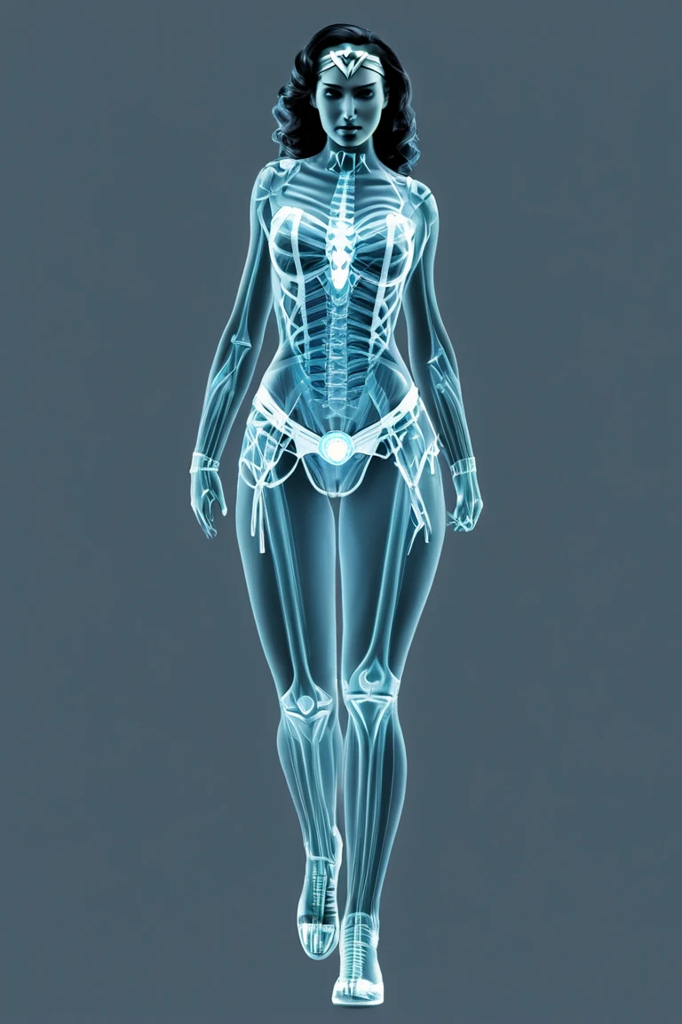 a woman in a white bodysuit with glowing golden pin stripes, flying through the air, realistic body structure, female body elements, 3 d render of a full female body, dynamic pose realistic, body meshes, graceful body structure, detailed body structure, complete detailed body, running pose, character is in her natural pose, dynamic active running pose, whole body highly detailed