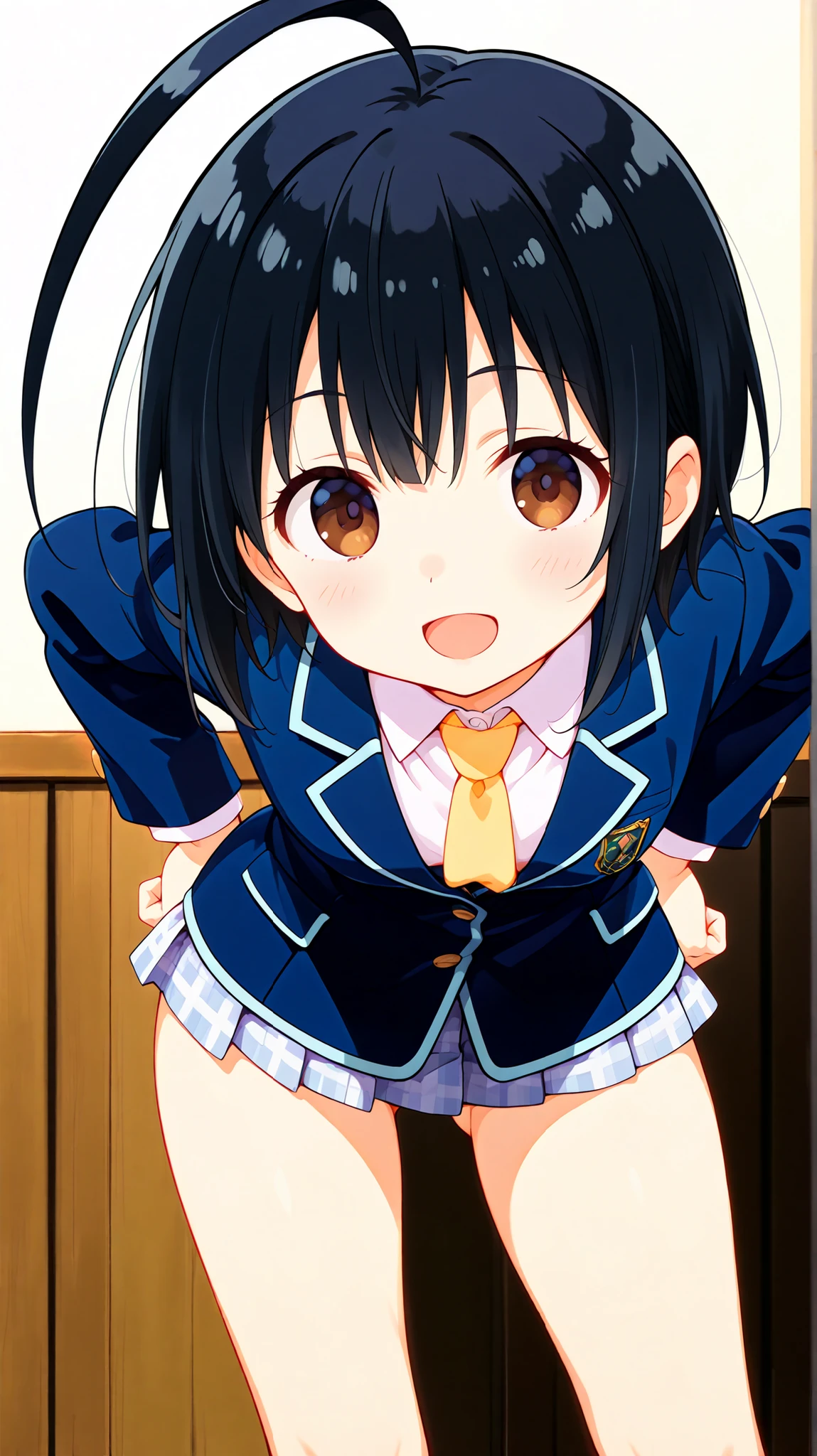 masterpiece,best quality,highres,ultra-detailed,aamio,black eyes,long hair,hime cut,blunt bangs,sakuragaoka high school uniform,school uniform,(blue jacket:1.4),long sleeves,collared shirt,white shirt,neck ribbon,grey skirt,socks,black socks,brown footwear,outdoors,cherry blossoms,standing,smile,cowboy shot,waving,akebi komichi,smiling at you,"(optimum,wedding gown,holding flower bouquet,one-girl,chies)tmasterpiece，high qulity，A high resolution，New World No. 1，akebi komichi，wedding gown，Bridal veil，whitegloves，Cowboy close-up，standing on your feet，ssmile"anime girl with pink hair and green skirt posing in front of a city, seductive anime girl, a hyperrealistic , hyperrealistic , [ 4 k digital art ]!!, touching her clothes, smooth anime cg art, the anime girl is crouching, clean detailed anime art, small curvy , cherry blossoms in the background, extremely detailed CG unity 8k wallpaper, best quality, ultra-detailed, masterpiece, realistic, photo realistic, extremely detailed cute girl, 16years old, (((skirt lift by myself))), (lifted by self), panties , panties focus, blush, parted lips, looking at viewer , half body shot , (crowd), (crowded city) , wavy hair, ultra-detailliert、​masterpiece、top-quality、超A high resolution、8K high image quality、Photogenic clarity、A detailed eye、gradients、perfect anatomy body proportions ,hard disk、nffsw , Nikon Z9 80mm Lens , masutepiece、Model Standing、(((Minuscule panties、Small micro panties、Pubic hair can be seen through the lace of the panties)))、(((Panties are lace pale pink panties.)))、(((Dark blue school uniform、White blouses、Cute white white short sleeve blouse with ribbon、short loose socks、dark brown loafers)))、(((See all panties)))、(((The skirt is definitely worn)))、(((Lift skirt hem)))、Sit in a triangle with your thighs slightly inward、panties focus、too bright natural light、Sunshine、Detailed lace panty pattern、Plain white panties、(((Lifting skirt while standing to show off panties to camera)))、(((Beaut