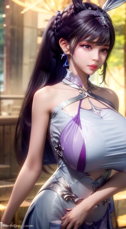 RAW, Best quality, high resolution, (masterpiece: 1.3), (highlight hair), (twin tails), Masterpiece, (Huge breasts), (gigantic breasts), (massive breasts), (large full breast, see-through Loose oversized kimono naked with visible breasts), beutiful face, detail face, big gorgeous eyes, smile, (girl in sexy suit), (wear: see-through kimono naked, (short sleeve), (cleavage): 1.3), (off-bra), (wear: see-through batik miniskirt (micro miniskirt slit),(breasts tattooed), (heavily tattooed:1.3), (irezumi Tattooed), TATTOO, (o-ring choker), (background: outdoors:1.1), ooking looking at camera, dynamic pose