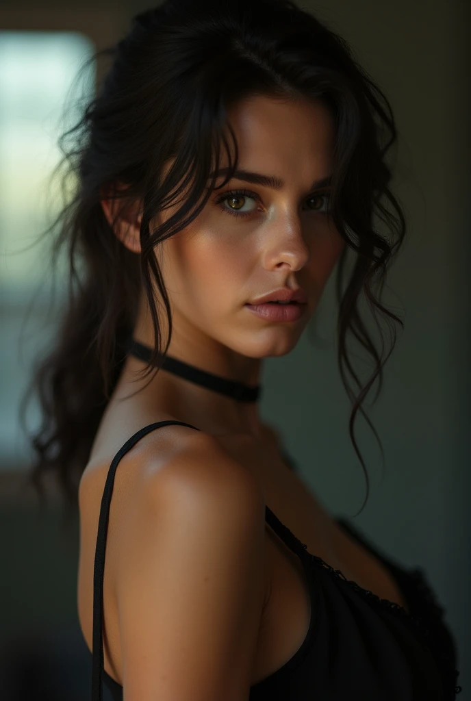 Girl face cover bandana boobs
