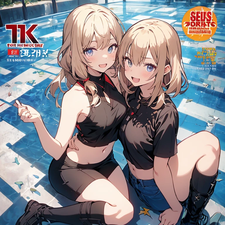 Power,Fleshy thighs,Comic cover style,Comic title,lovly,Ocean park,Simetall