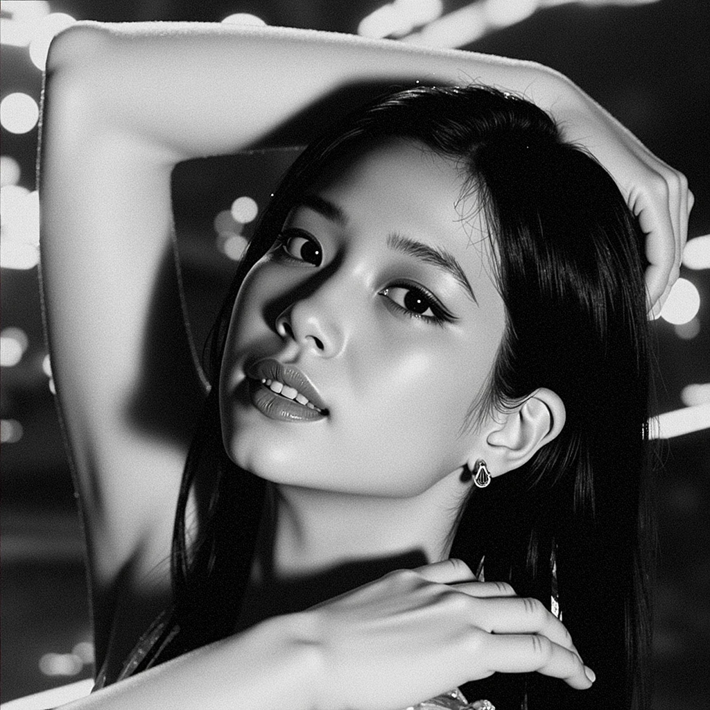 um close up de uma mulher com cabelos longos posando para uma foto, Retrato Jisoo Blackpink, Kiko Mizuhara, Jisoo do Blackpink, jisoo do blackpink, jennie blackpink, Directed by: Tadashi Nakayama, Retrato de Jossi de Blackpink, Jingna Zhang, Directed by: Arthur Sarkissian, Directed by: Torii Kiyomoto, retrato preto e branco