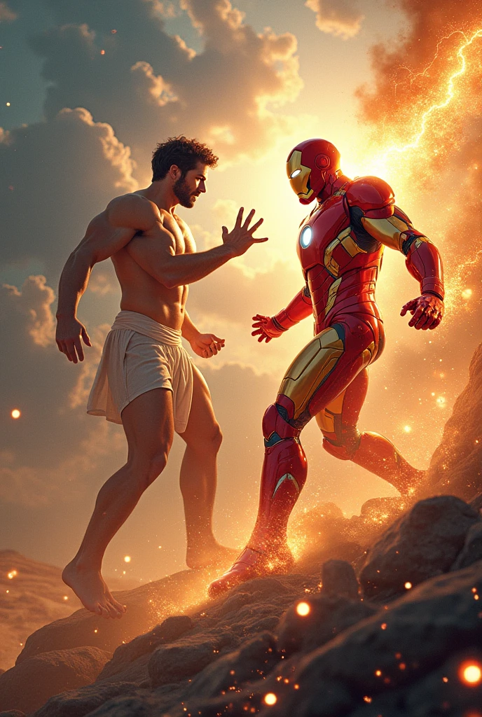 Lord Hanuman fight with iron man