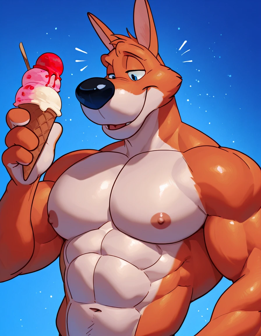 anthropomorphic hyena, solo, smile, looking pleasured, male, (huge penis:1.25), thick penis, (huge balls:1.25), canine penis, knot, sitting, glistening penis, looking at viewer, cumshot, excessive cum, cum on penis, cum on body, cum everywhere, piercing, ear ring