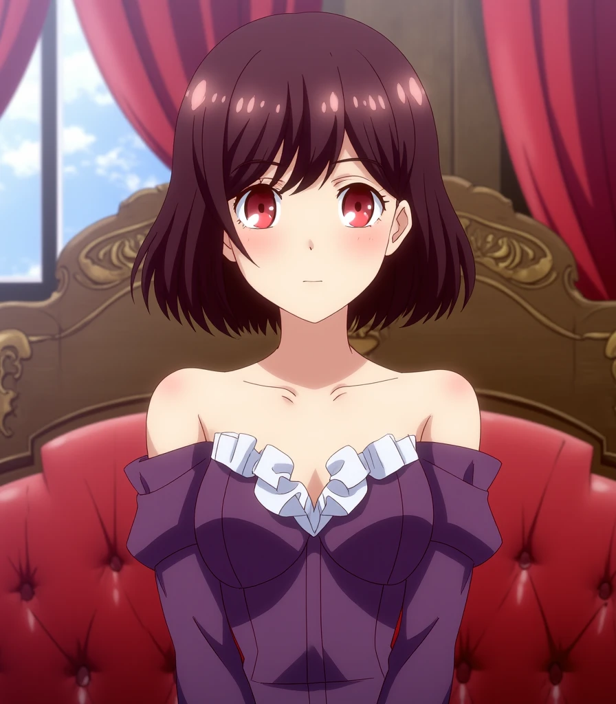 (masterpiece), (best quality), newest, general, (intricate details, very aesthetic), good hands, <lora:Anime_Screencap_Enhancement-v1:1>, fine_ascxl, anime screencap, 1girl, yunyun \(konosuba\), kono subarashii sekai ni shukufuku wo!, breasts, idol, idol clothes, dress, hair ornament, looking at viewer, leaning forward, finger to mouth, stage, stage lights, concert<lora:sd_xl_dpo_lora_v1:1>