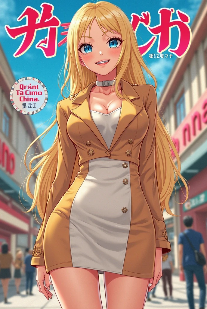 (high quality:1.2), cinematic lighting, extremely detailed,
hishizakushaia, mature female, posing, cowboy shot,
smile, looking at viewer,
blonde hair, long hair,
beanie, (goggles:1.2), (green cropped shirt:1.1), shirt print, pink gloves, black micro shorts, striped thighhighs,
curvy, large breasts, thighs,
street, city lights, night, detailed complex background,
<lora:HishizakuShaia:0.9>