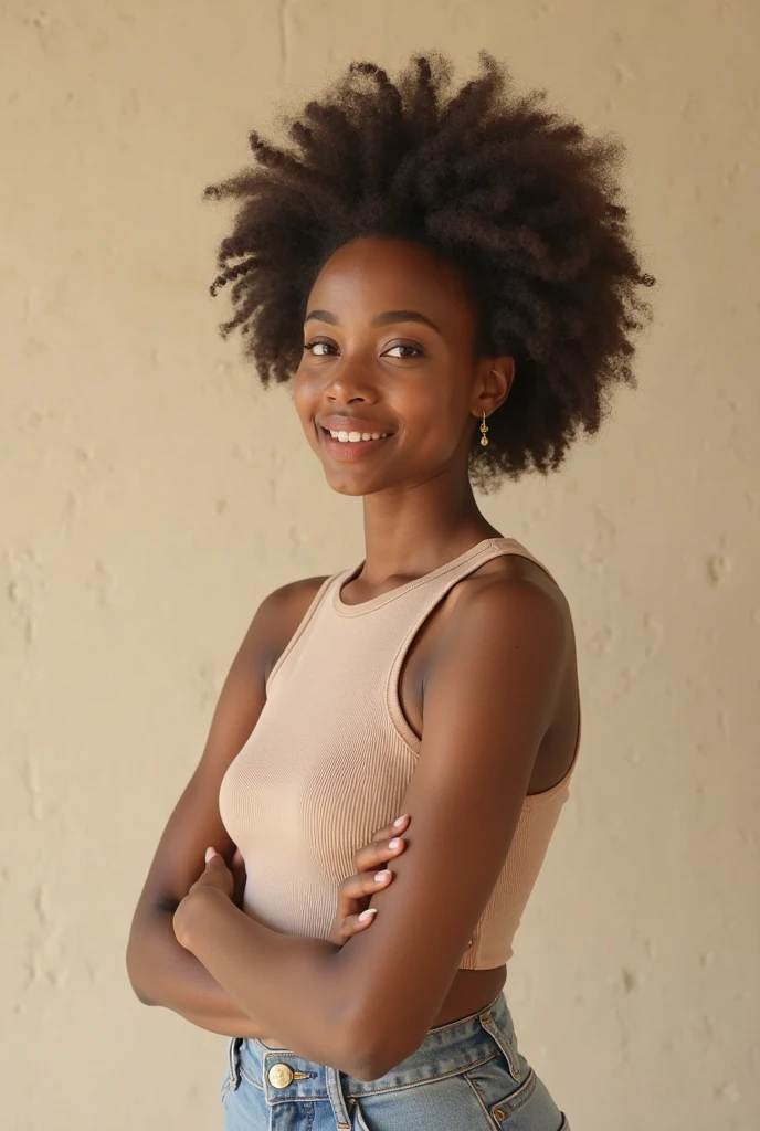 Realistic black teenager girl