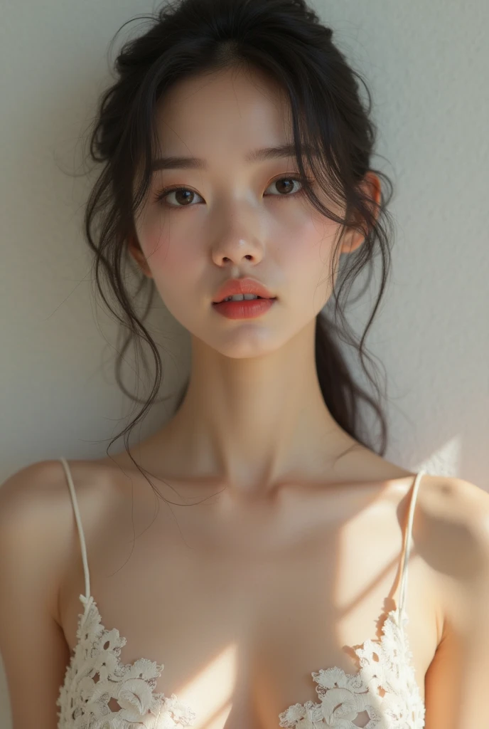 Realistic glowing skin, (sweating:1.8),Stand backwards,Look back at your face,Always look at the camera,(sweating:1.8),(Beautiful nipples in real life:1.2),,(whole body:1.8),(sweatingで汗ばんだリアルな白い肌:1.9),White socks, (Black leather shoes:1.8),
,Cold look,Cold Stare,Black Hair,short hair,Tie your hair short,Silky translucent white skin,,(Very detailed美しい顔), Great face and eyes, (Highest quality:1.4), (Very detailedな), (Very detailed CG 統合 8k 壁紙), Very detailed, High resolution raw color photos, Professional photography, Realistic portrait,Sweat,,(A Cup:1.9),(Flat Chest:1.9),(Very small breasts:1.9),(Breast augmentation:0.1),(Breasts starting to swell:1.9),(Breasts during puberty:1.9),
, (少女のwhole bodyの詳細なRAW写真), Canon EOS R5 250mm, Sharp focus, Cinema Lighting, (No makeup:1.2), Fine skin, Delicate collarbone,,(Ultra-high resolution:1.6), (Realistic:1.6),,(Japanese junior high school girls:1.9),(:1.9),(whole body:1.8)