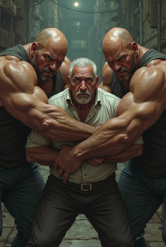 actual, masterpiece, detailed scenario subway interior VERY crowded, subway interior detail background VERY crowded, extremely hot stand (( The old man's face was anxious and frightened; )) , muscular old man ((shirtless, , handsome)) , A girl groped the old man's chest ((( palpation of the muscular old man's chest from behind ))) ((( The girl's fingers touched the at the old man )))) and one hand was groping the muscular old man's chest