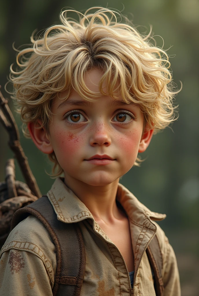 It depicts a scene of a blonde prince standing in the desert in a green outfit, gazing into the distance. He is wearing a red ribbon and a brown belt, and there are small plants growing in the background. The prince has a slightly surprised expression, and is generally painted in warm tones.
Extremely handsome boy, 10 year old boy, young, boy like a model from Paris Fashion Week, beautiful detailed eyes, white skin, perfect face, high resolution, sharp focus, ultra detailed, highly detailed, photorealistic artwork, highly detailed CG unity, 8k, wallpaper, vibrant colors, vibrant theme, exquisite, masterpiece, best quality, artistic photography, photo by sldr, exquisite background) perfectly rendered face, perfect facial details, realistic face, photorealistic, exquisite details, realism, full body, toes are painted, wide field of view,