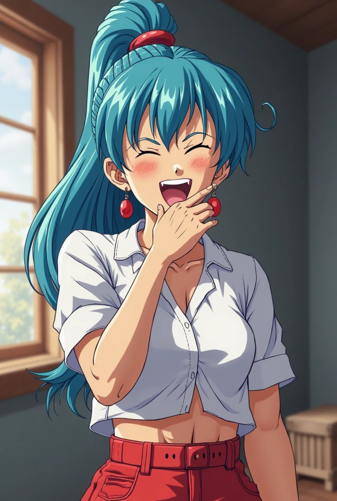 Bulma without underwear