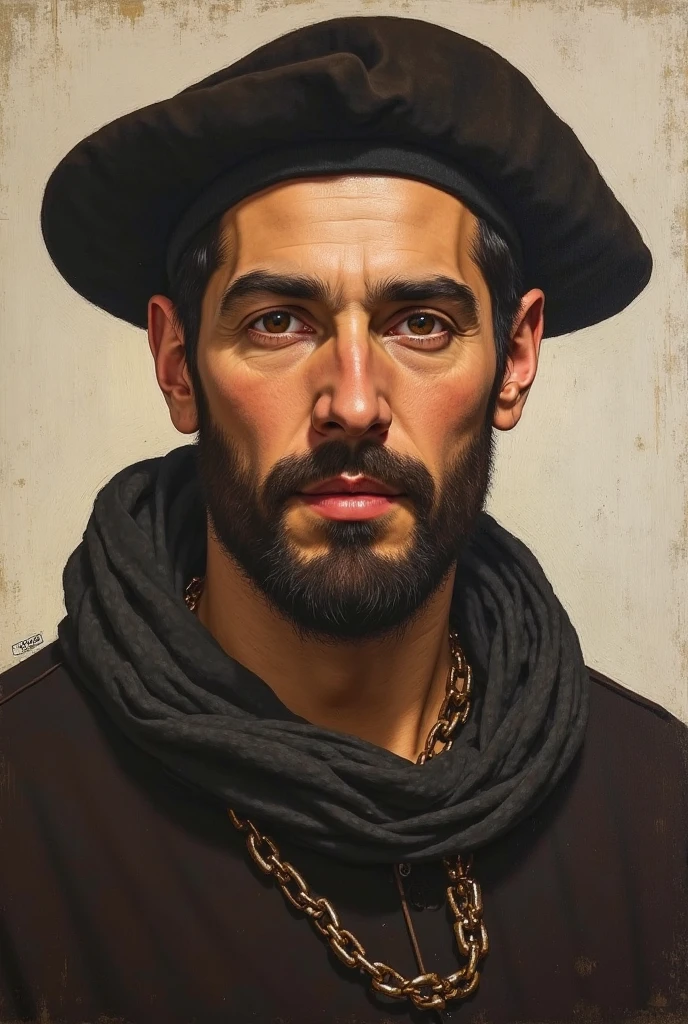 A male medieval incan dressed in robes, daytime, dark skin, short black hair, medieval painting, painted photo, sharp focus, intricate details, highly detailed, depth of field, sharp focus, high detail, Impressionism, wearing a straw hat, indigenous, Detailed oil painting, Glazing, Tenebrism, scumbling, oil painting, baroque style, by Rembrandt, by Artemisia Gentileschi