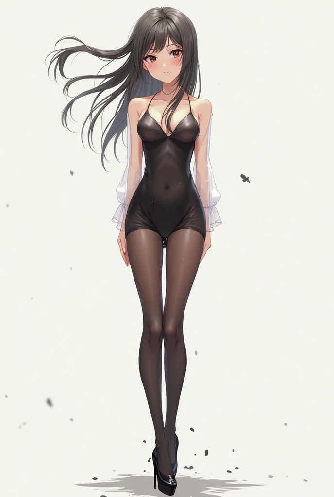girl,Large Breasts,Long hair,Topless