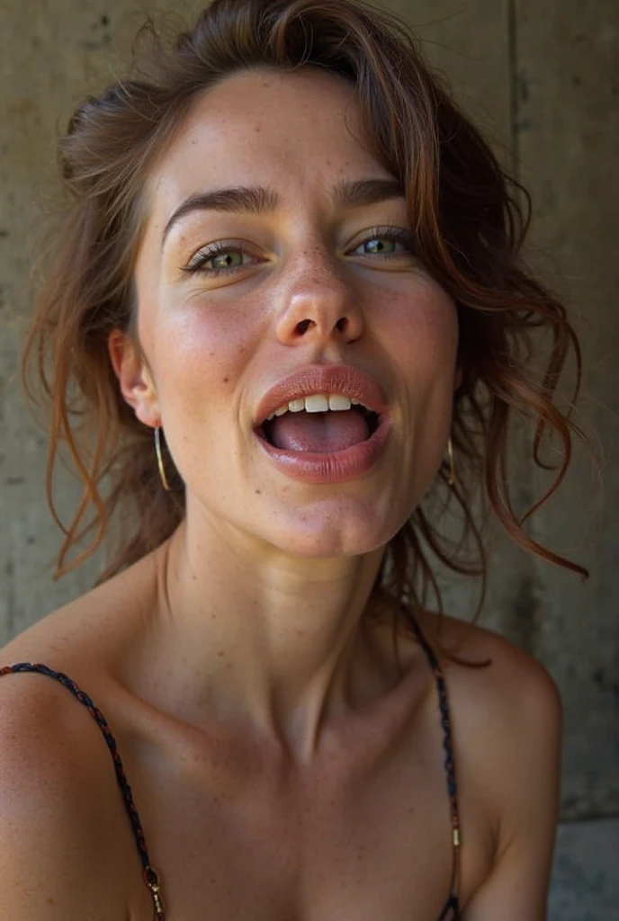 NSFW, [f1.4, 40mm, photorealistic, raw, 8k, delicate skin, intricate details, dramatic light, RAW photography, film grain,(indistinguishable from reality:1.4), photo taken with a Hasselblad H6D-400c MS],
(1girl:1.2), picture of beautiful smiling 18yo girl, topless laying back in bed showing her butt, beautiful room, 18yo girl, (red hair), long hair, 1 three-strand braid, sexy smile, perky breasts, stunning eyes, detailed skin, (fit:1.1), lipgloss, (HDR:0.3), bokeh, detailed skin,
